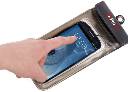 ProperAV Waterproof Case with Waterproof Earphones for Smartphones
