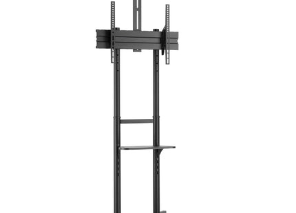 ProperAV Mobile TV Trolley Stand on Wheels for 37" - 70" Screens (50kg Capacity / VESA Max. 400x600)