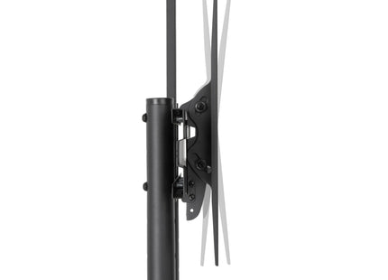 ProperAV Mobile TV Trolley Stand on Wheels for 37" - 70" Screens (50kg Capacity / VESA Max. 400x600)