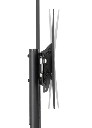ProperAV Mobile TV Trolley Stand on Wheels for 37" - 70" Screens (50kg Capacity / VESA Max. 400x600)