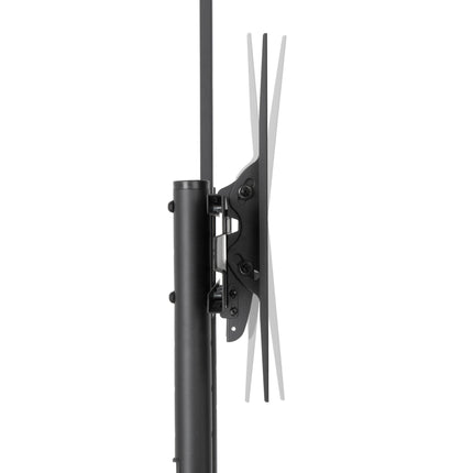ProperAV Mobile TV Trolley Stand on Wheels for 37" - 70" Screens (50kg Capacity / VESA Max. 400x600)