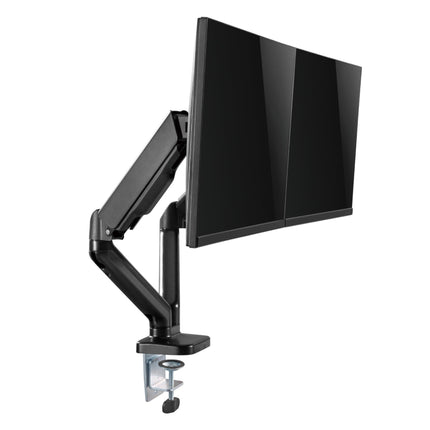 ProperAV Desk Monitor Mount 17" - 32" Dual Articulated Swing Arm VESA Max 100x100