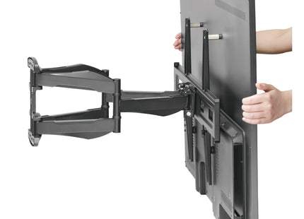 ProperAV TV Wall Bracket (37" - 75" / 45kg Capacity / VESA Max. 600x400) - Black