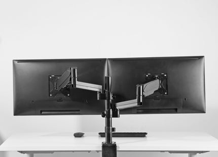 ProperAV Desk Monitor Mount 17" - 32" Extra Height Dual Articulated Swing Arm VESA Max 100x100