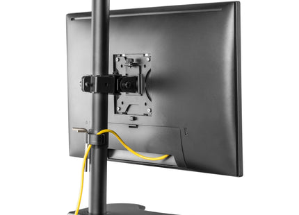 ProperAV Desk Monitor Stand 17" - 34" Freestanding Base VESA Max 100x100