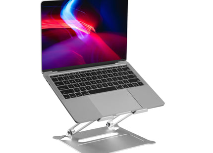 ProperAV Aluminium Construction Fully Adjustable Laptop or Tablet Stand - Silver