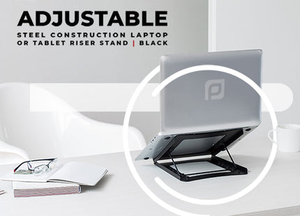 ProperAV Steel Construction Laptop or Tablet Stand with 5 Adjustable Settings