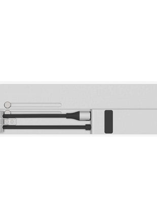ProperAV Aluminium Portable Laptop or Tablet Stand with Built-in 100W USB-C Hub / 4 x USB-A Ports - Silver
