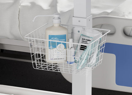 ProperAV Wire Basket for Mobile Desk Trolley Workstations