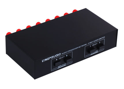 B822 Passive Speaker Switch 2 Channel Power Amplifier Audio Switch Loudspeaker,  2 Input and 2 Output