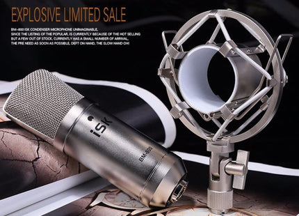 ISK BM-800 Sound Recording Microphone Condenser Mic for Studio and Broadcasting, BM-800
