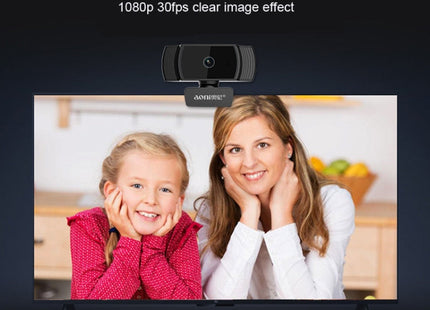 Aoni A20 FHD 1080P IPTV WebCam Teleconference Teaching Live Broadcast Computer Camera with Microphone, A20