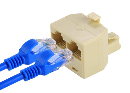 RJ45 Dual Ports LAN Ethernet Connector Network Adapter