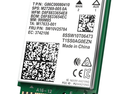 COMFAST AX210 vPro-M 5374Mbps Bluetooth 5.2 Tri-band Wireless Network Card, AX210