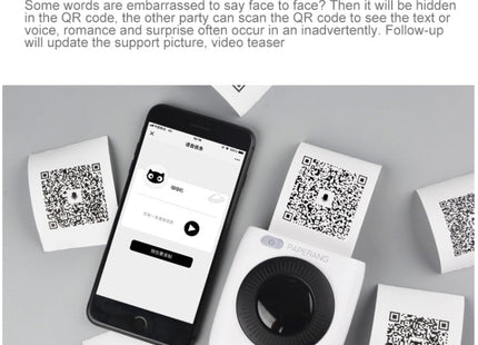 PAPERANG P2 Portable Bluetooth Printer Thermal Photo Phone Wireless Connection Printer, P2 White