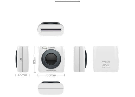 PAPERANG P2 Portable Bluetooth Printer Thermal Photo Phone Wireless Connection Printer, P2 White