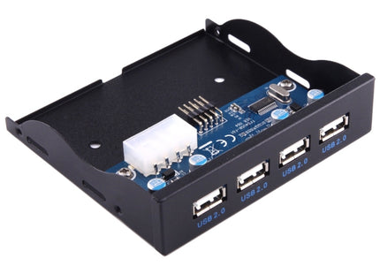 3.5 inch Floppy Expansion Bay Front Panel 4 Ports USB 2.0 HUB  Adapter Connector
