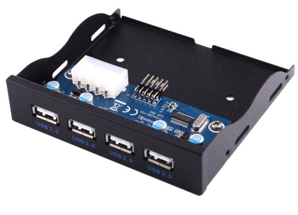 3.5 inch Floppy Expansion Bay Front Panel 4 Ports USB 2.0 HUB  Adapter Connector
