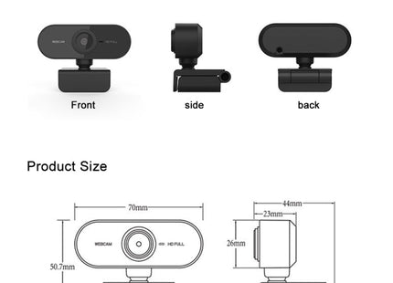 HD-U01 1080P USB Camera WebCam with Microphone