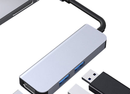 2011N 3 In 1 USB 3.0 x2  HDMI Multi-function Type-C / USB-C HUB Docking Station