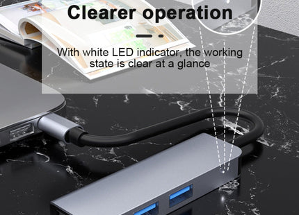 2011N 3 In 1 USB 3.0 x2  HDMI Multi-function Type-C / USB-C HUB Docking Station