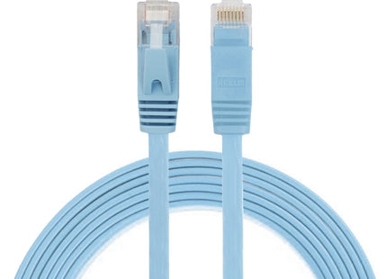 2m CAT6 Ultra-thin Flat Ethernet Network LAN Cable, Patch Lead RJ45, Length: 2m