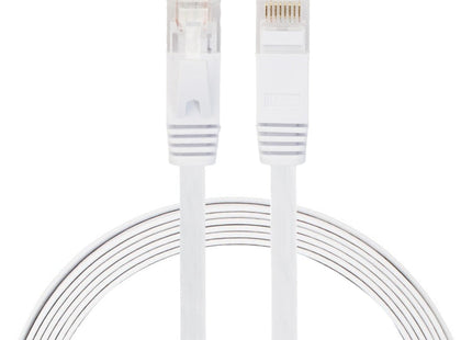 2m CAT6 Ultra-thin Flat Ethernet Network LAN Cable, Patch Lead RJ45, Length: 2m
