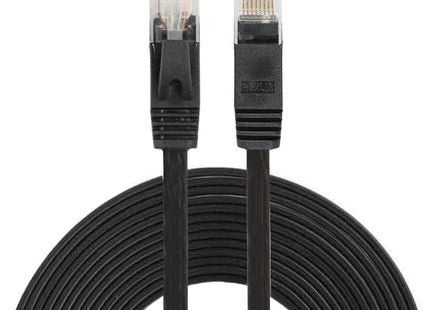 5m CAT6 Ultra-thin Flat Ethernet Network LAN Cable, Patch Lead RJ45