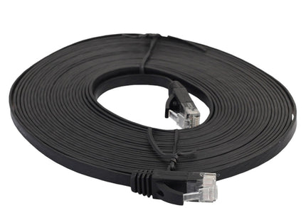 5m CAT6 Ultra-thin Flat Ethernet Network LAN Cable, Patch Lead RJ45, Length: 5m