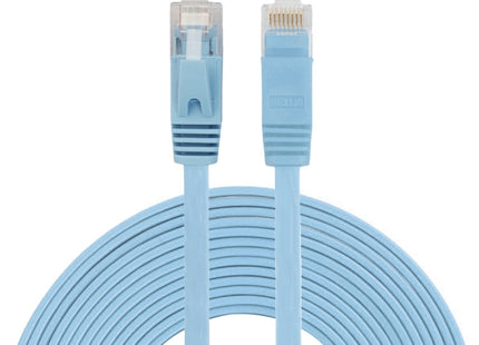 5m CAT6 Ultra-thin Flat Ethernet Network LAN Cable, Patch Lead RJ45