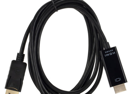 4K x 2K DP to HDMI Converter Cable, Cable Length: 1.8m(Black)