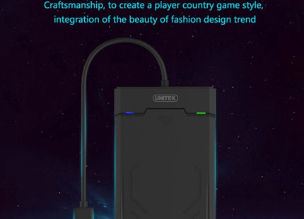 UNITEK SATA 2.5 inch USB 3.0 Interface HDD Enclosure, Length: 30cm