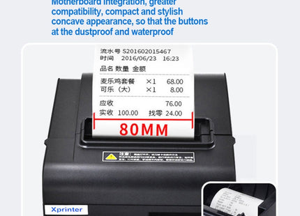 Xprinter N160II USB+Bluetooth Interface 80mm 160mm/s Automatic Thermal Receipt Printer, US Plug, USB+Bluetooth Interface, US Plug, USB+Bluetooth Interface, EU Plug, USB+Bluetooth Interface, UK Plug