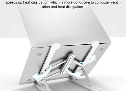 Laptop Stand Desktop Raise Bracket Cooling Base Lifting Holder Foldable, Pro-8