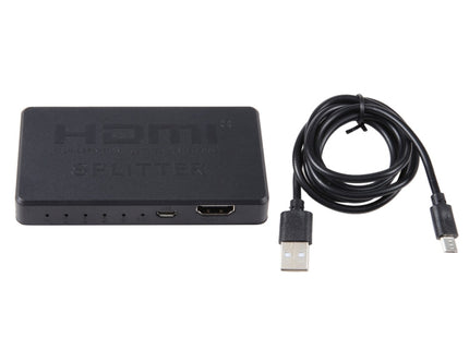 3D 4K HDMI Splitter Box, 1 Input x 4 Output, USB Power Supply(Black)