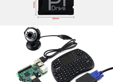 BASEQI Raspberry Pi Development Board Hidden TF to SD Card Case