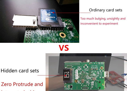 BASEQI Raspberry Pi Development Board Hidden TF to SD Card Case