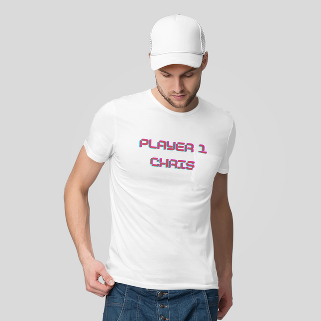 Personalised Men's Player 1 T-Shirt