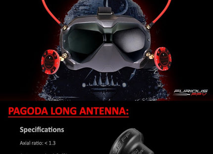 Furious FPV - PokerGoda Long Range DJI LHCP Antenna Pack