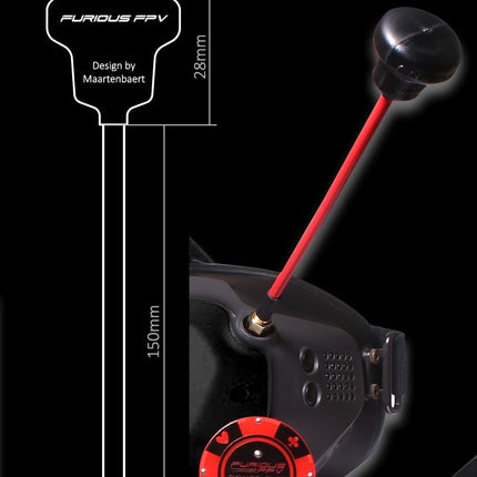Furious FPV - PokerGoda Long Range DJI LHCP Antenna Pack