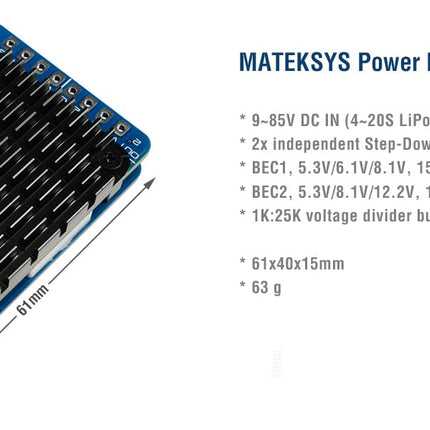Matek Power Module PM20S-2