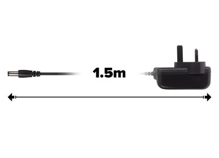 Maplin UK Switching Power Supply 12V DC 1 Amp 12W 2.1 x 5.5 x 12mm Plug - 1.5m Cable