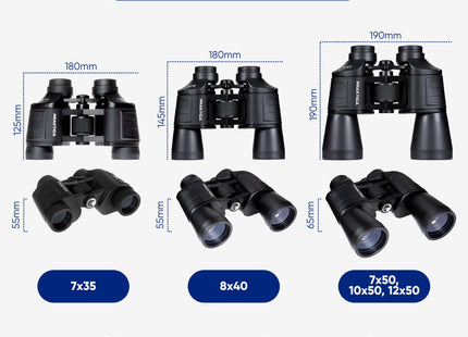 PRAKTICA Falcon 7x50mm Porro Prism Field Binoculars - Black