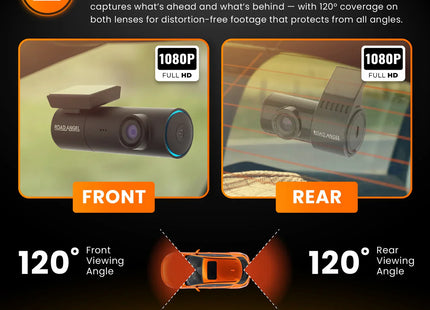 Road Angel Halo Spark Dual 1080p Front & Rear Dash Cam