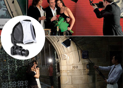 PULUZ Foldable Soft Flash Light Diffuser Softbox Cover, Size: 23cm x 23cm, 23cm Softbox