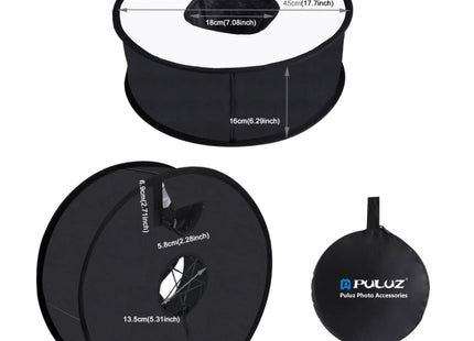 PULUZ 45cm Round Style Macro and Portrait Softbox SpeedLite Flash Light Foldable Diffuser, 45cm Round