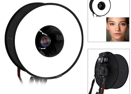 PULUZ 45cm Round Style Macro and Portrait Softbox SpeedLite Flash Light Foldable Diffuser, 45cm Round