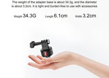 PULUZ Action Camera Magnetic Base Adapter (Black)