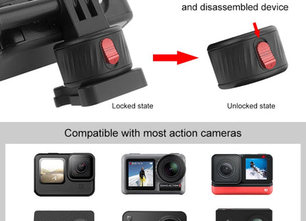 PULUZ Action Camera Quick Release Magnetic Base Adapter (Black)