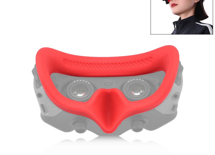 For DJI Avata Goggles 2 PULUZ Flying Eye Mask Silicone Protective Case(Red)